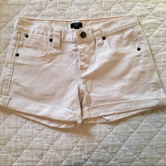 j crew factory denim shorts